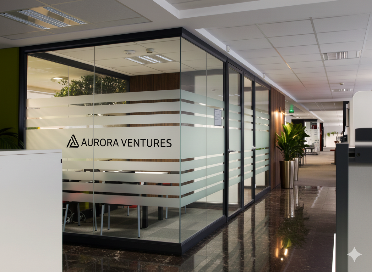 Office partition frosted glass