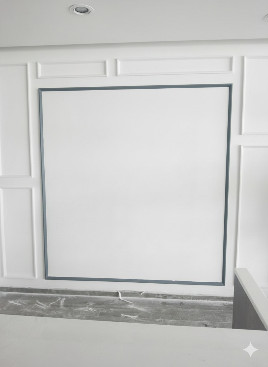 Wall before wallpaper installation